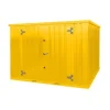 Conteneur 10 Pieds Jaune 3X2m – Avec Double Porte Sur Le Côté 3m