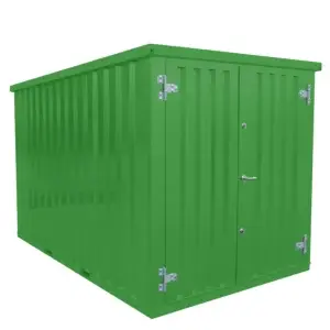 Conteneur 10 Pieds Vert 3x2m – Avec Double Porte Sur Le Côté 2m