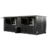 Conteneur Bar Démontable 8×2 mètres XL Noir RAL 9005