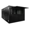 Conteneur Bar Démontable XL 4×3 Mètres Noir RAL 9005