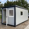 Conteneur bureau 6,00 x 2,40m avec WC, douche et cuisinette