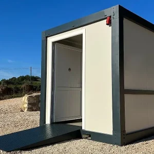 Conteneur de toilettes pour personnes handicapées 220 x 220 cm