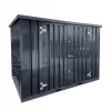 Conteneur démontable anthracite 3 x 2 mètres – avec double porte (grand côté)